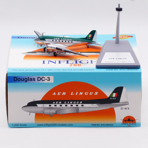 Inflight 1:200 合金飞机模型 爱尔兰航空 道格拉斯 DC-3 EI-AFA
