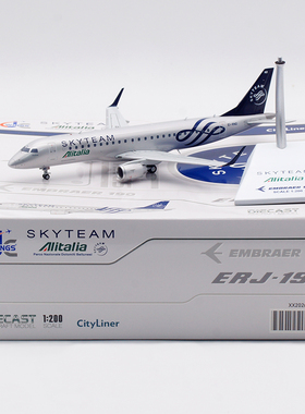 Jcwings 1/200 合金飞机模型 意大利 ERJ-190STD EI-RND 天合联盟