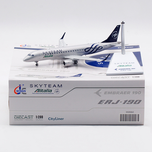 Jcwings 1/200 合金飞机模型 意大利 ERJ-190STD EI-RND 天合联盟