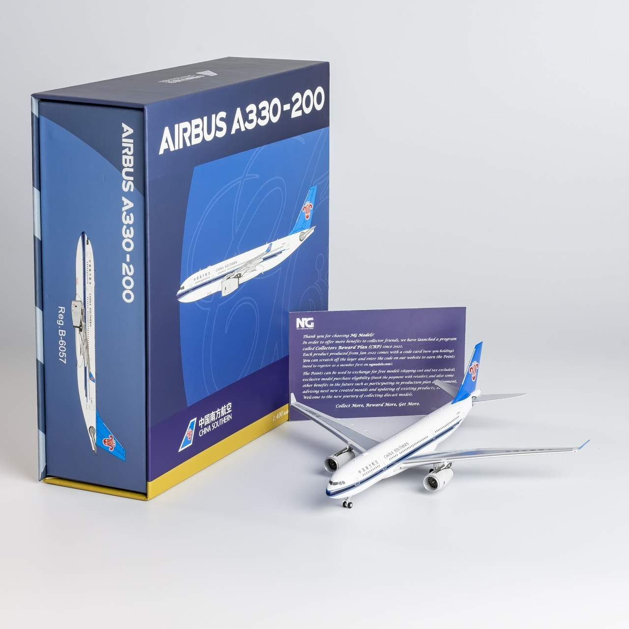 NGmodel 1:400 合金飞机模型 中国南方航空 A330-200 B-6057