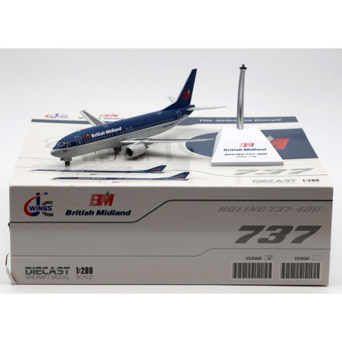 合金飞机模型B737-400米德兰