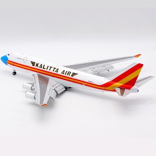 Jcwings 1/200 合金飞机模型 卡里塔航空 B747-400F N744CK 襟翼