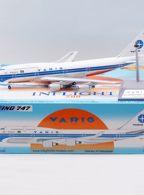 Inflight 1:200 飞机模型 合金 瓦里格航空 B747-300 PP-VOB 抛光