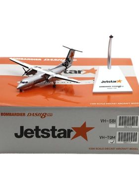 Jcwing 1/200 飞机模型 捷星航空 庞巴迪 冲八Dash 8-Q300 VH-TQM