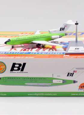 Inflight 1/200 合金模型 布兰尼夫国际航空 波音727-100 N7276