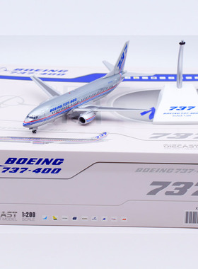 JCWINGS 1:200 波音原厂 B737-400 N73700 合金飞机模型