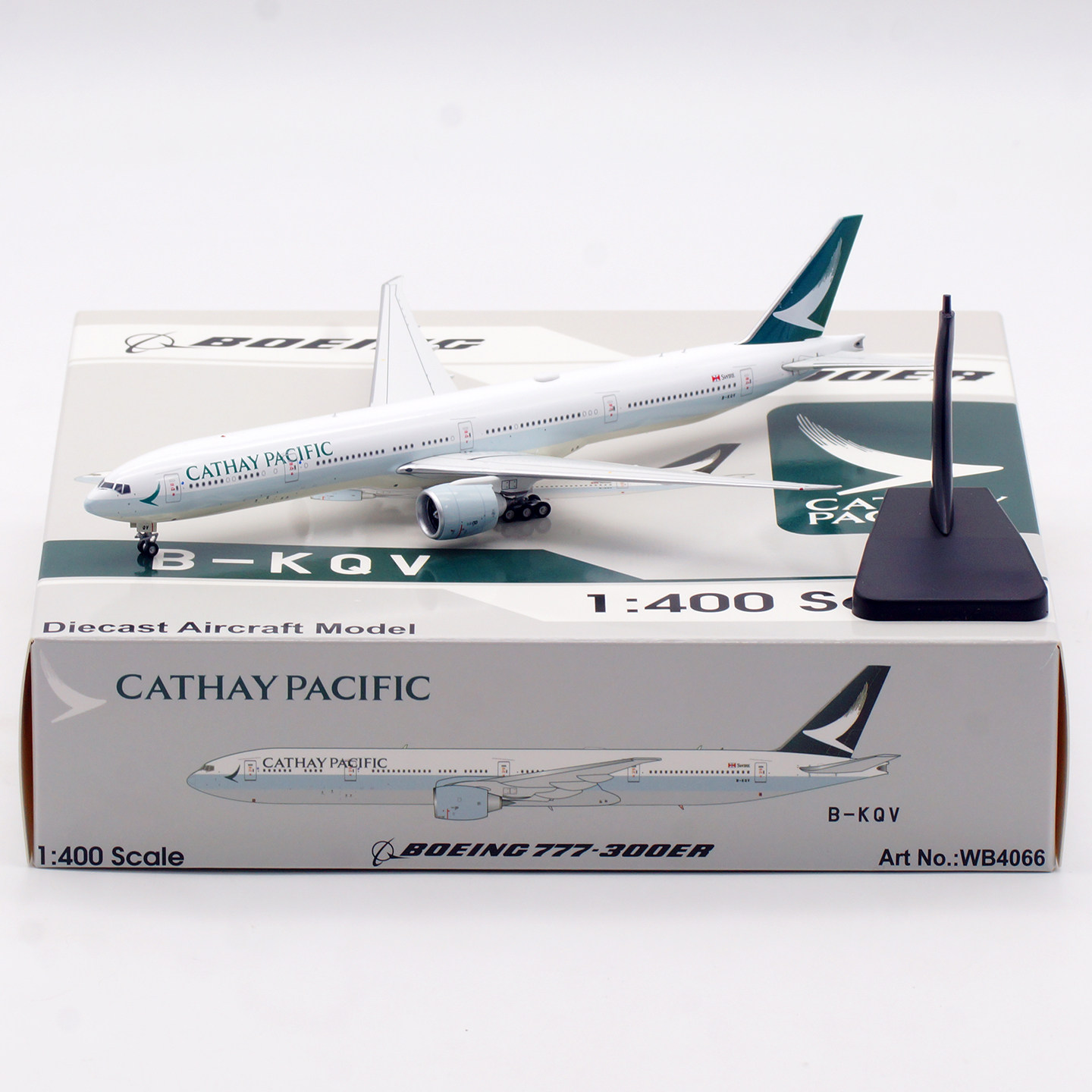 Aviation 1/400 国泰航空 波音777-300ER B-KQV 起落架可拆图片