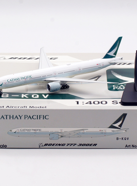 Aviation 1/400 国泰航空 波音777-300ER B-KQV 起落架可拆