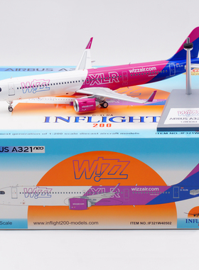 Inflight 1:200 飞机模型 合金 维兹航空 空客 A321NEO G-XLRA