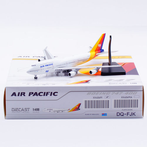 JCwings 合金飞机模型 1:400 太平洋航空 B747-400 DQ-FJK
