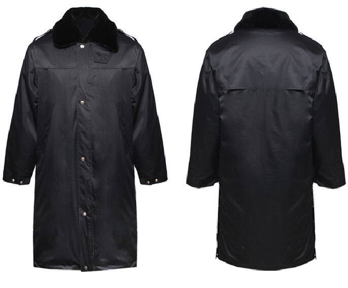 保安大衣保安服冬装棉服加长保安制服中长多功能防寒服工作服棉衣