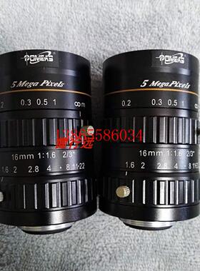 议价镜头16mm 1:1.6 2/3 5 Mega Pixels高清镜头