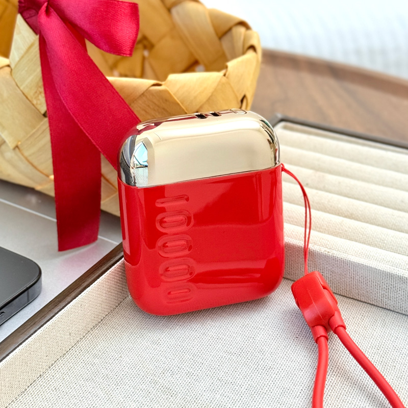 幻响新年版S16红色小方宝移动电源22.5w快充充电宝10000/20000mAh充电聚合物轻薄便携大容量适用于小米苹果