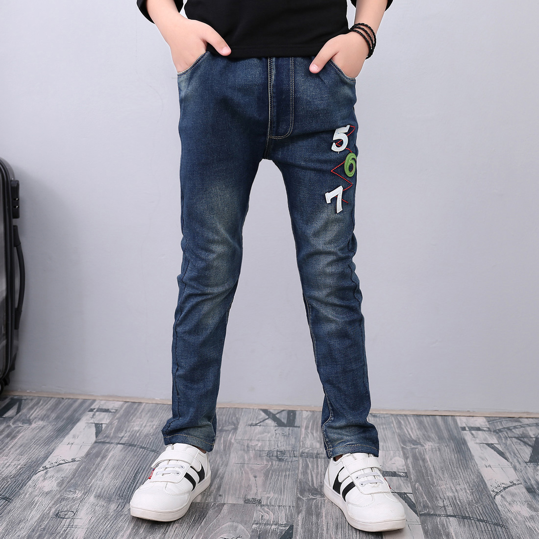 Pantalon garcon jeans en toile - Ref 2054376 Image 3