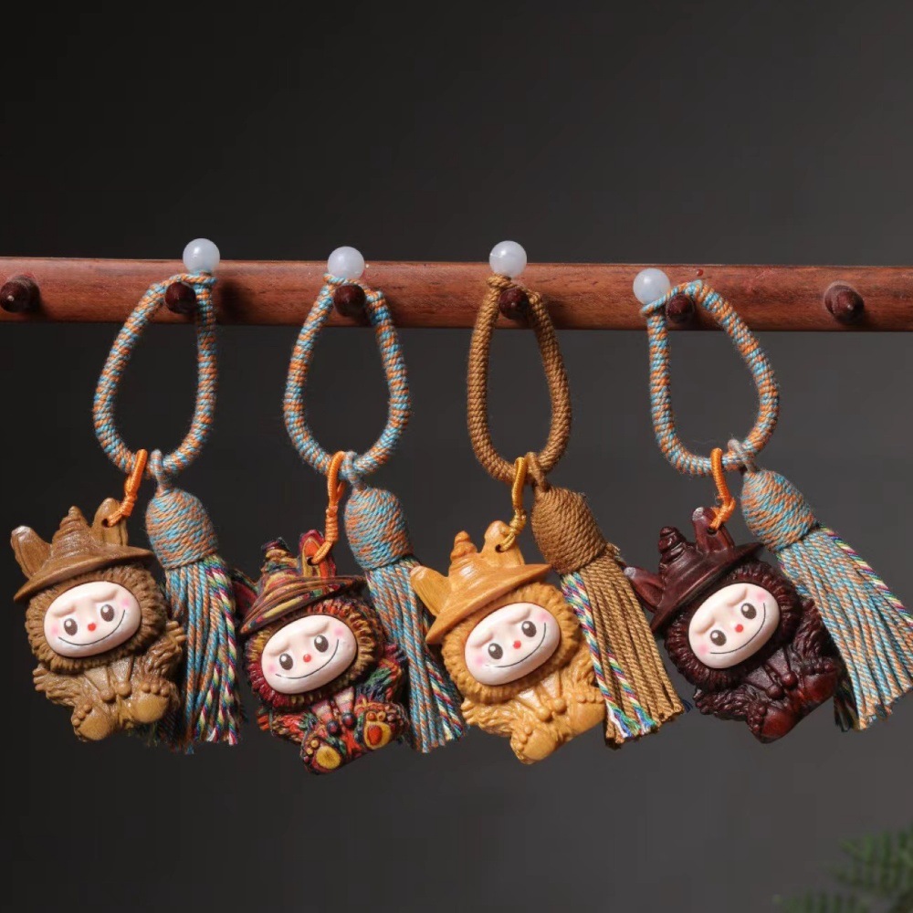 血柏拉布布滑板拉布布流苏挂件饰品血柏木