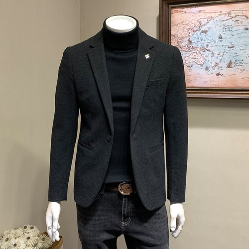 Musstosi商务休闲春秋冬呢子西服