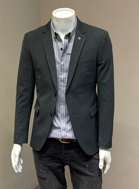 Musstosi休闲春秋季休闲西服修身