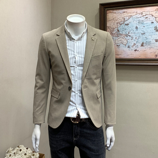 韩版 西服外套男士 修身 西装 纯色单西礼服 春秋季 上衣服商务正装 新款