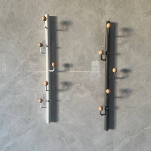 衣帽架挂墙立式免打孔壁挂式