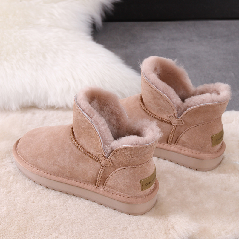 短款洋气雪地靴女可爱低帮女棉鞋