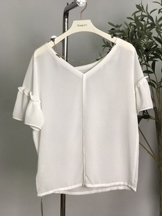 女士短袖 duoyi朵以正品 清仓款 夏季 雪纺上衣32DX14333不退换 特价