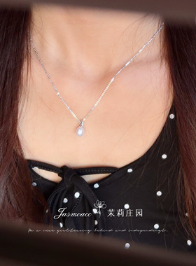 清欢Jasmo原创设计天然淡水珍珠项链气质精致锁骨链通勤百搭女