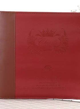 PU皮革自粘贴覆膜10寸皮质相册本photoalbum影集照片收纳册带礼盒