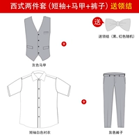 Жилет, штаны, комплект, короткий рукав, 3 предмета