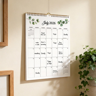 亚马逊热销2027年挂历英文版 创意日历计划打卡表备忘录跨境定制