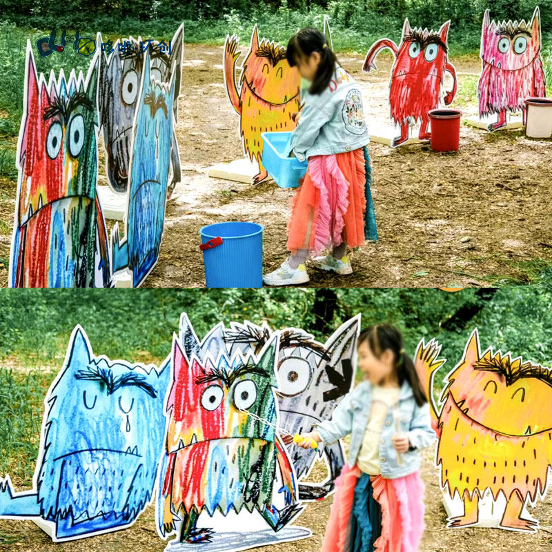 绘本环创我的情绪小怪兽幼儿园主题墙装饰kt板楼道间走廊壁饰立体