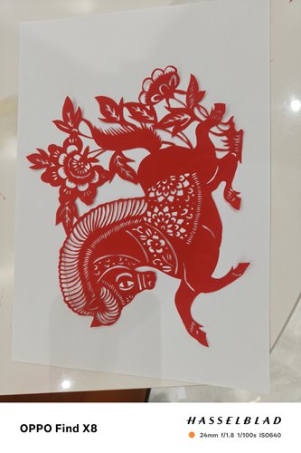 明拾生肖蛇窗花蛇年贴纸2025春节年画剪纸玻璃门贴蛇盘兔双面红