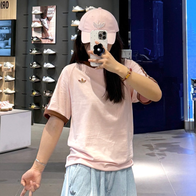三叶草男子经典款纯棉大码插肩袖短袖T恤KG6321 6322 6323