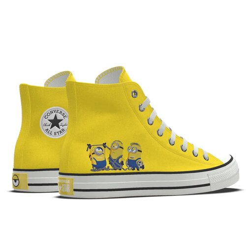 代购Converse x Minions Chuck Taylor All Star联名小黄人diy鞋