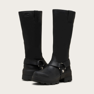 FRWD高帮时尚 JOAN 高跟增高皮面防水直筒靴轻盈单靴25 sorel 代购