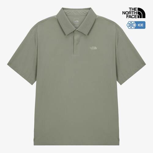 海外代购THE NORTH FACE/北面男士运动T恤速干凉感短袖翻领
