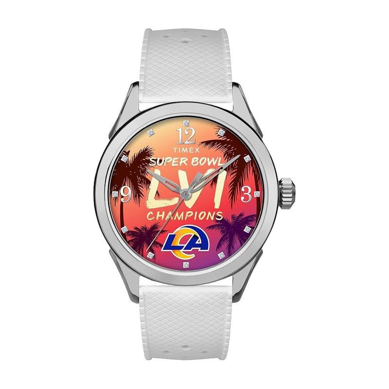 代购Timex天美时男士腕表夜光计时防刮30米防水硅胶白色钢壳