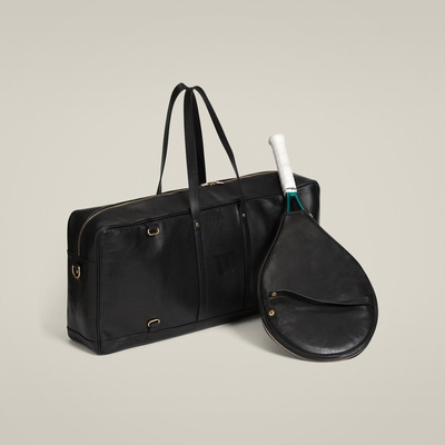 代购Wilson Showman威尔胜复古棕褐色斜挎男女运动旅行大容量网