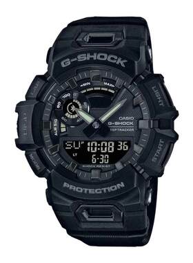 日本代购G-SHOCK女士手表日韩腕表数字显示防震黑色树脂表带