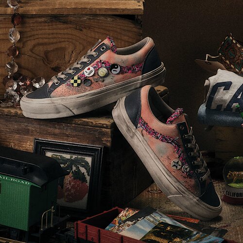 代购Vans Premium Old Skool 36做旧滑板鞋街头潮流低帮经典透气