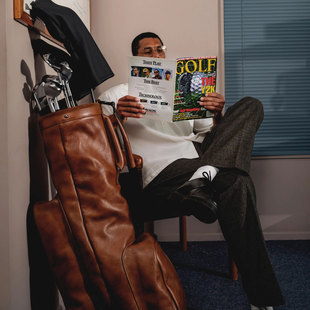 代购Hiroki Luxury Leather Sunday周日包轻便折叠单肩高尔夫球包