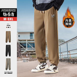男装 百搭束脚运动裤 新款 子男休闲裤 秋冬加肥加大裤 纺布者潮牌大码