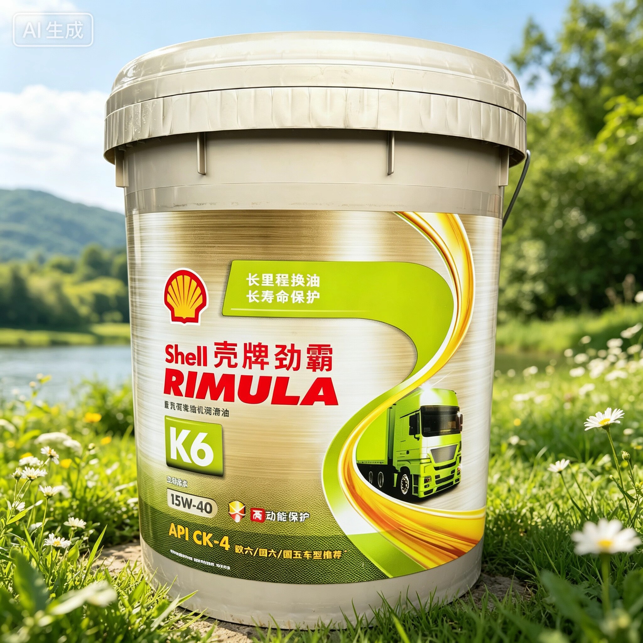壳牌柴机油劲霸全合成柴油机油K6K8K10重负荷车辆润滑油 假一赔十