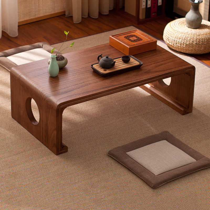 飘窗小桌子迷你榻榻米阳台茶桌矮桌卧室坐地床上小型茶桌