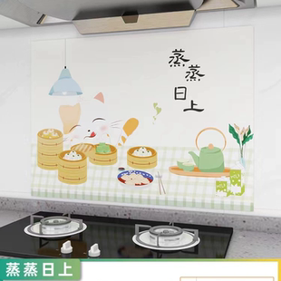 防溅油挡板挡油板厨房煤气灶隔热用品灶台炒菜铝箔隔热板防油贴纸