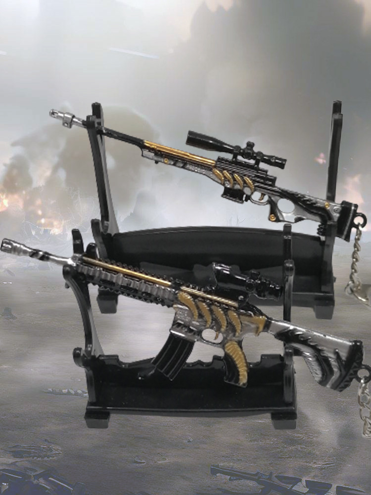 和平精英黄金龙骨m416皮肤枪匙扣男吃鸡游戏ak47挂件书包空心礼品