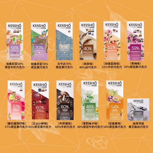 Kessho珂珂琥获奖黑巧克力焙茶