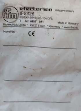 可维修IFM IF5928 传感器议价