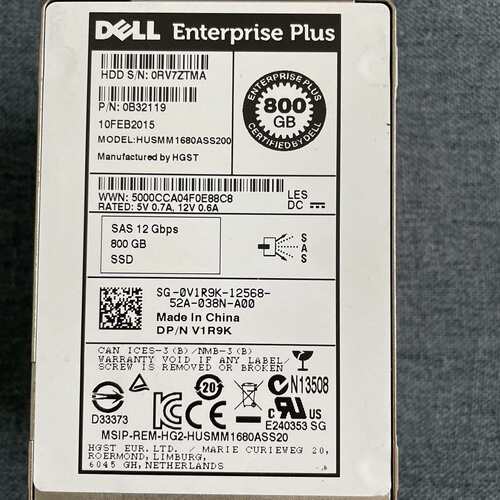 可维修DELL戴尔康贝 480G 800G SSD 0M854P议价