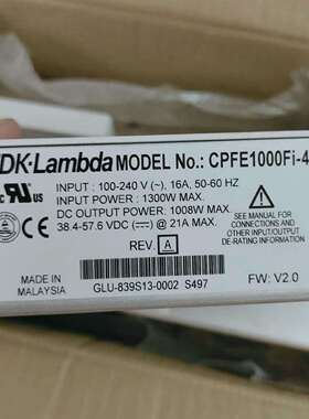 可维修美国进口电源TDK.Lambda MODEL No.:CPF