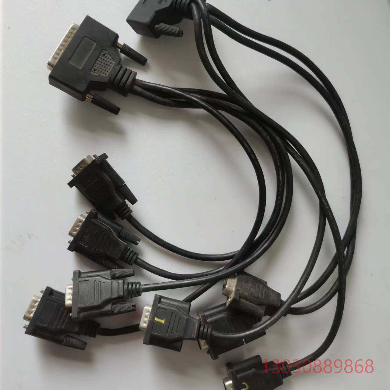 可维修拆机DB44转db9转换线44针转4个9针数据线